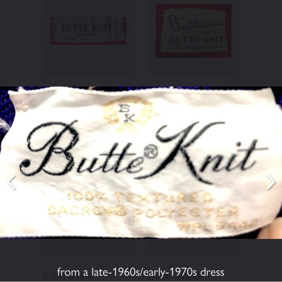 vtg Butte Knit • Double Breasted Overcoat Dress - Picture 9 of 9